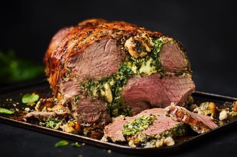 M&S Boneless Lamb Leg With Spinach Feta & Herb Stuffing