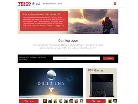 Tesco Direct co-buying site