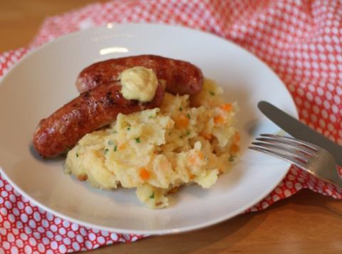 sausages and mash mustard