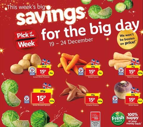 Lidl festive veg