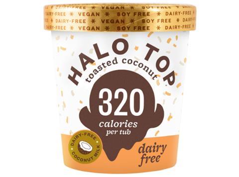 Halo Top dairy-free Toasted Coconut 