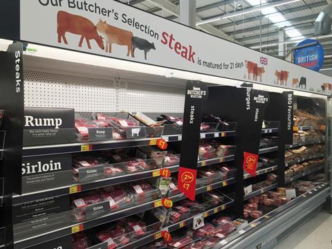 asda revamped meat aisle