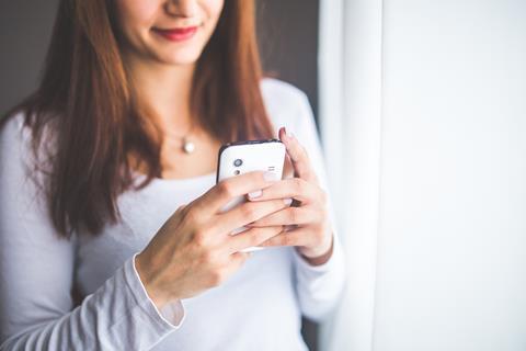 woman on phone