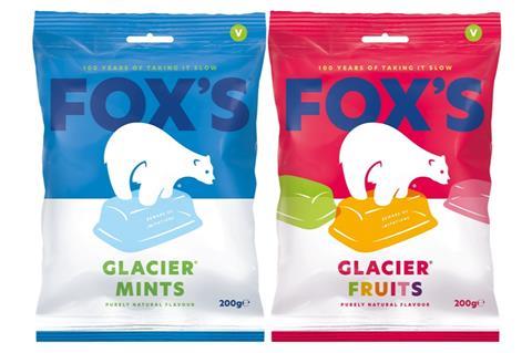 Fox's Glacier new packaging