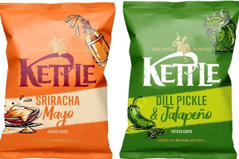 Kettle Chips Sriracha Mayo and Dill Pickle & Jalapeño