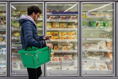 asda shopper frozen aisle
