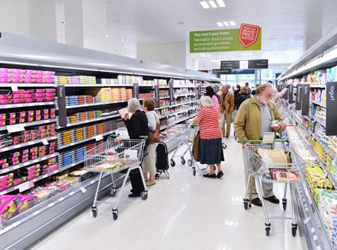 Waitrose supermarket aisle