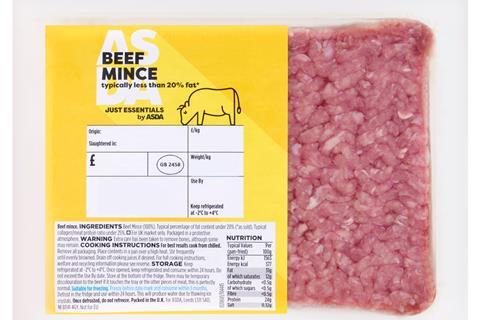Asda Just Essentials Beef Mince 500g