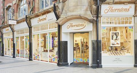 Thorntons store and cafe Belfast - outside