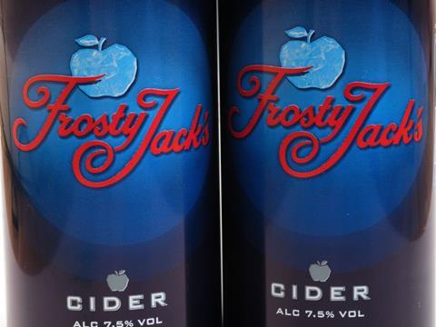 Frosty Jacks high strength booze sales cider