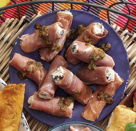 Serrano Ham and Ricotta Rolls, 80g