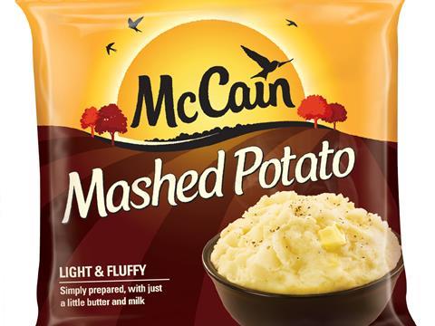 McCains frozen mashed potato