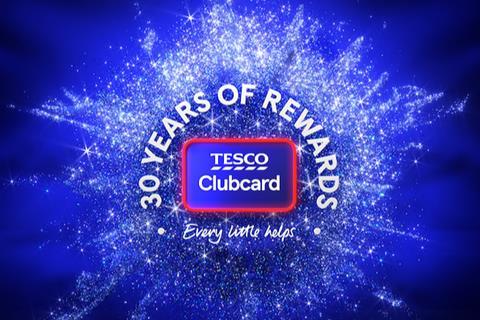 Tesco clubcard 30 yrs