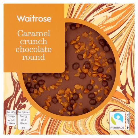 Waitrose Caramel Crunch Chocolate Round