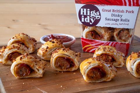 Higgidy sausage rolls and smoky ketchup