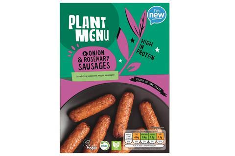 aldi plant menu vegan sausagess