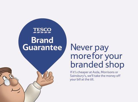 Tesco promises instant price-matching with new Brand Guarantee