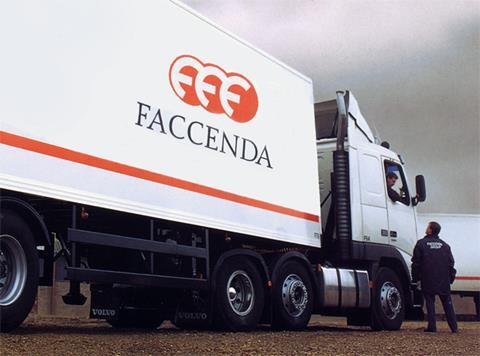 Faccenda turkey supplier truck