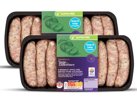 sainsbury's snack pack sausages