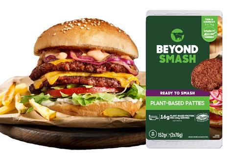 beyond meat smash burger plantbased vegan