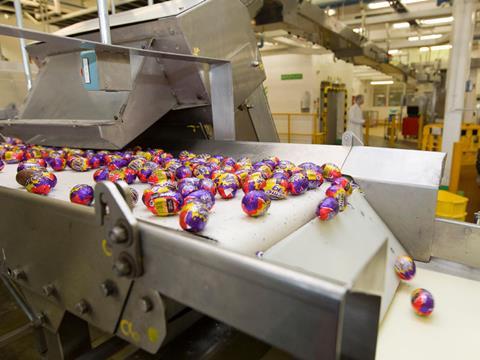 Creme Eggs production line