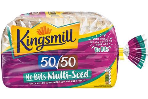 Kingsmill Multiseed No-Bits with Farmhouse bread pack shot 6248217 full