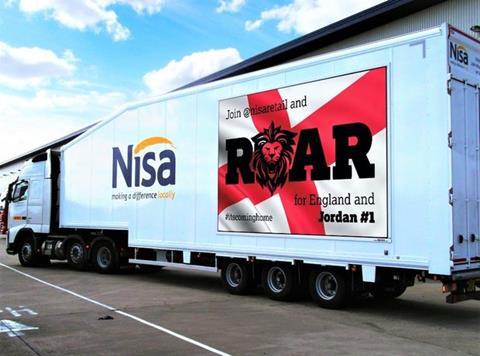 nisa lorry world cup branding