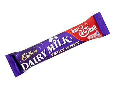 Cadbury Dairy Milk Fruit & Nut bar