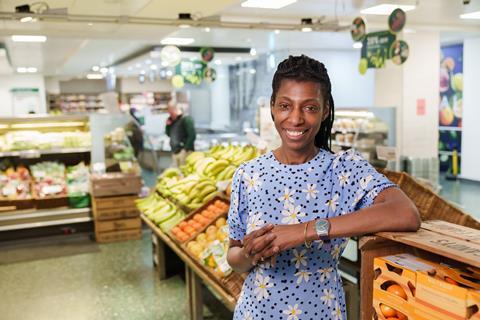 Sharon White portrait in Waitrose