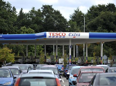 Tesco petrol station