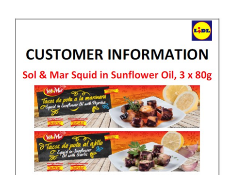 Lidl recall squid