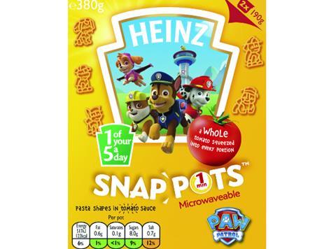 Heinz Paw Patrol Duo Snap Pot Pasta Shapes