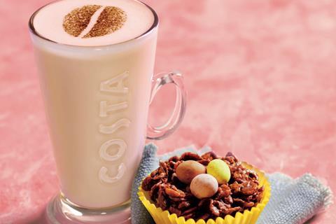 Costa Spring Menu coffee cake easter