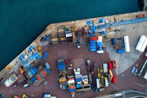 Port at Guernsey St Peter Dock