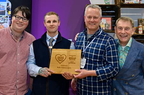 Hayden and Philip with Iain Hemming and Nigel Barden