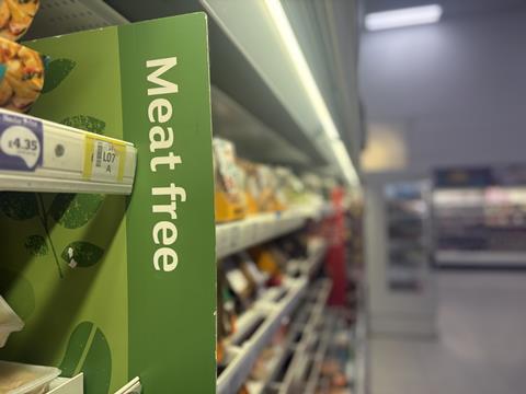 meat free aisle vegan veganuary veggie sainsburys