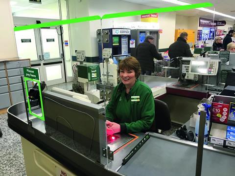 morrisons checkout staff coronavirus screen