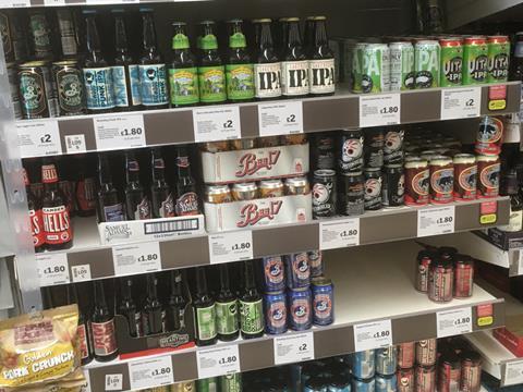 SAINSBURY'S craft beer aisle