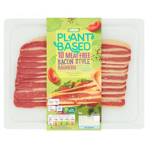 Asda Plant Based 10 Meat-Free Bacon Style Rashers