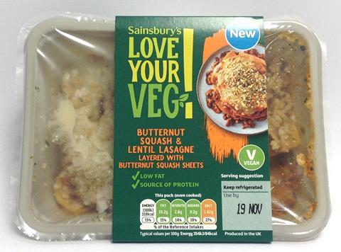 sainsburys love your veg lasagne