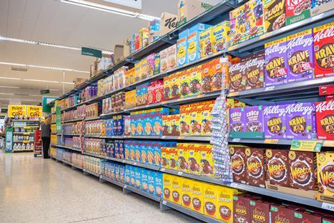 Morrisons Norwich cereal breakfast aisle (2)