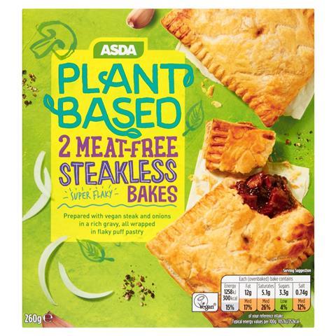 Asda Plant Based 2 Meat-Free Steakless Bakes