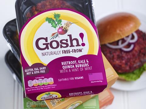 Gosh Beetroot Kale and Quinoa burgers