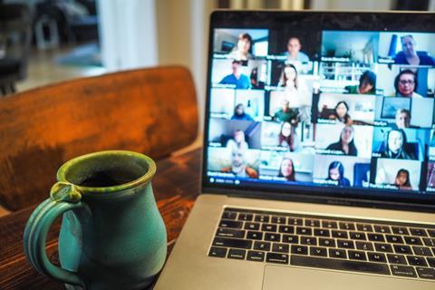 zoom video call meeting laptop computer