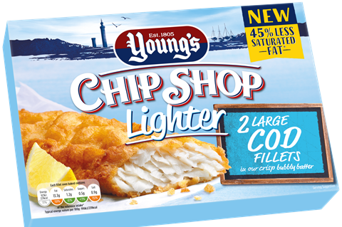 Young's Chip Shop Lighter cod fillets