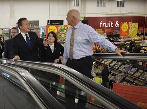 David Cameron visited Asda in Clapham Junction