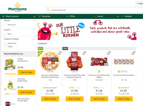 morrisons little kitchen kids range