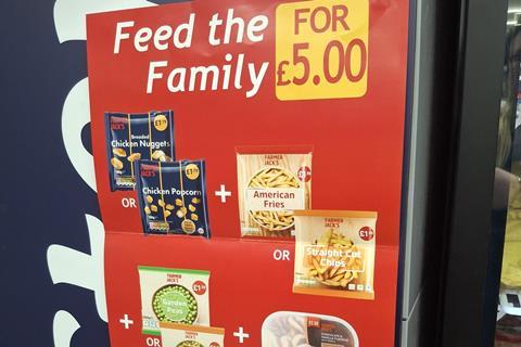 KeyStore freezer with promotion poster