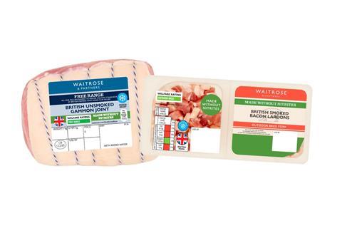 waitrose nitrite free gammon and lardons