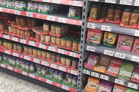 Asda baby food aisle